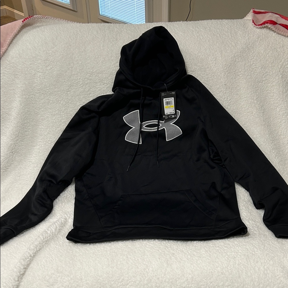 Under Armour Black Hoodie with Silver Logo